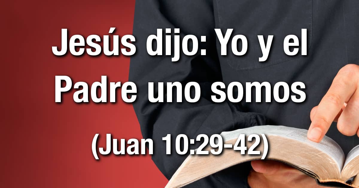 Jesús dijo: Yo y el Padre uno somos (Juan 10:29-42)