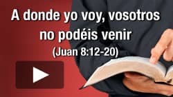 A donde yo voy, vosotros no podéis venir (Juan 8:21-30)